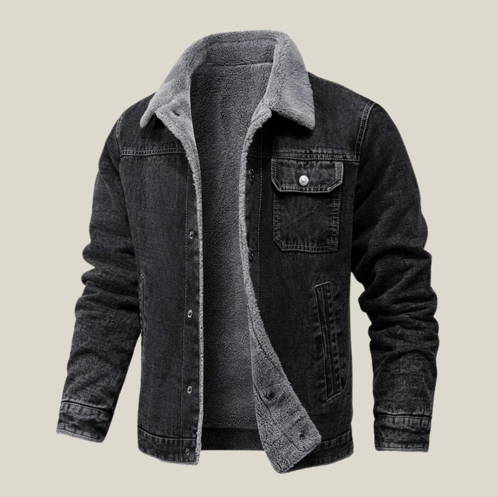 Arklen Sherpa-Lined Denim Jacket