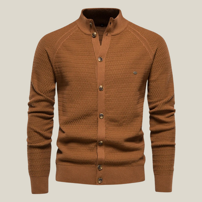 Arklen Textured Sweater Knit Button-Up