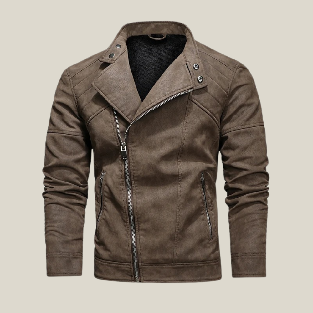 Arklen Rugged Biker Leather Jacket