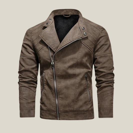 Arklen Rugged Biker Leather Jacket