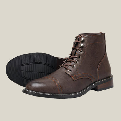 Frontier Cap Toe Leather Boots - Arklen
