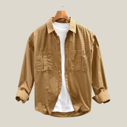 Arklen Vintage Utility Work Flannel Shirt