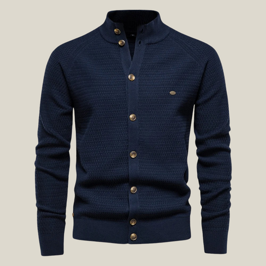 Arklen Textured Sweater Knit Button-Up