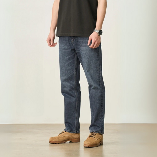 100% Cotton Arklen Classic Straight-Leg Denim Jeans Pants
