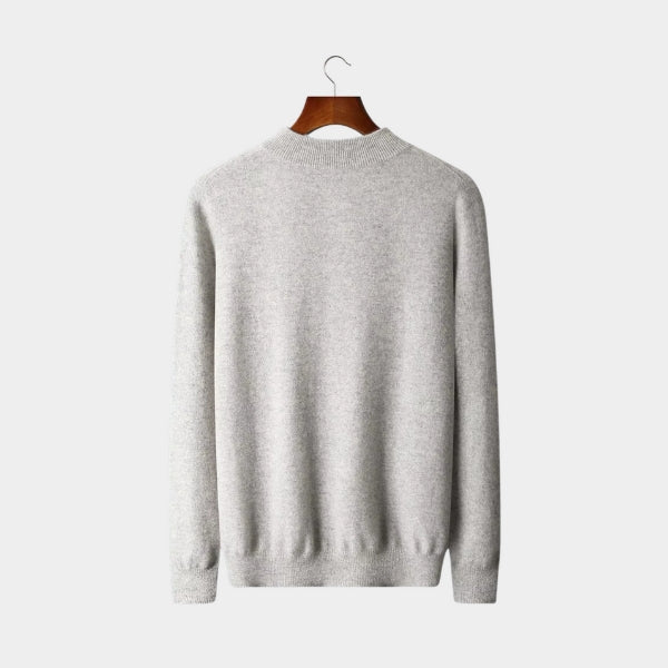 The Geneva Merino Wool Mock Neck Sweater