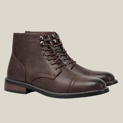 Frontier Cap Toe Leather Boots - Arklen