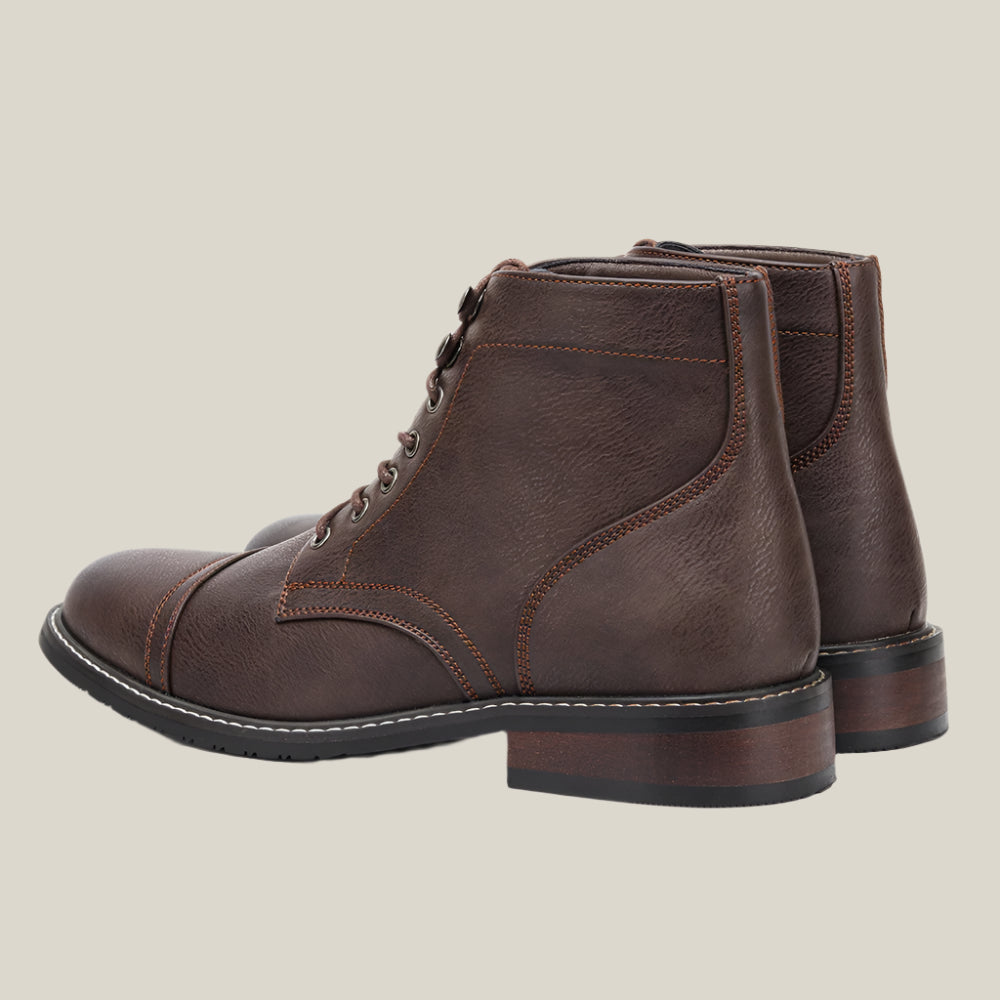 Frontier Cap Toe Leather Boots - Arklen