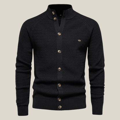 Arklen Textured Sweater Knit Button-Up