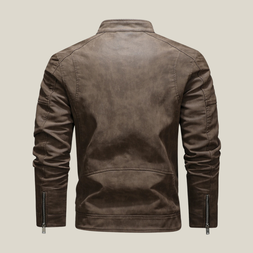 Arklen Rugged Biker Leather Jacket