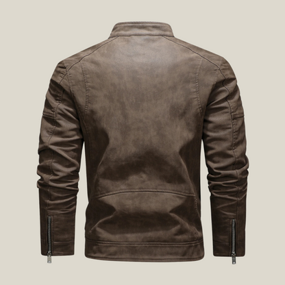 Arklen Rugged Biker Leather Jacket