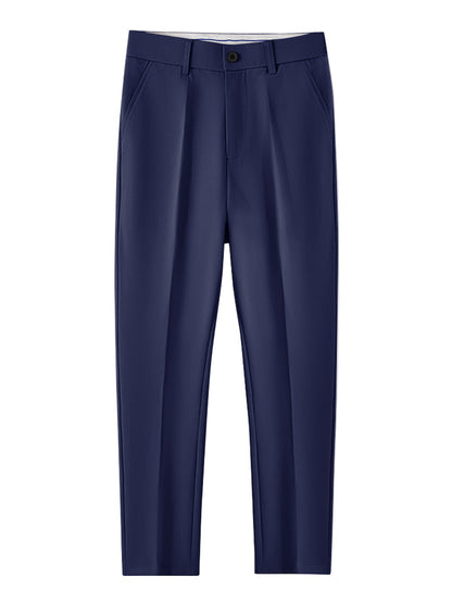 Long Sleeve Stripe Button Up Shirt & Slim Fit Tapered Trousers