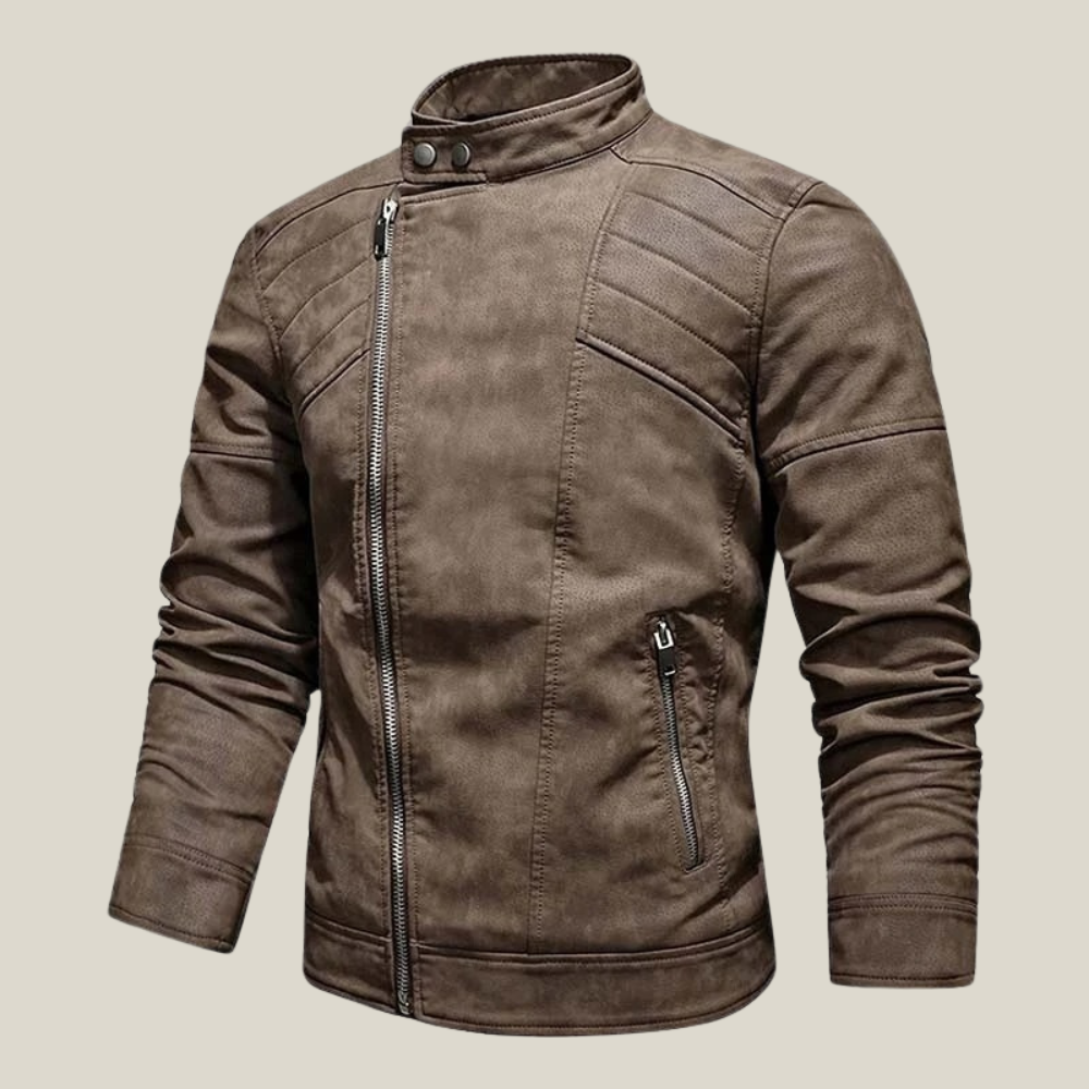 Arklen Rugged Biker Leather Jacket