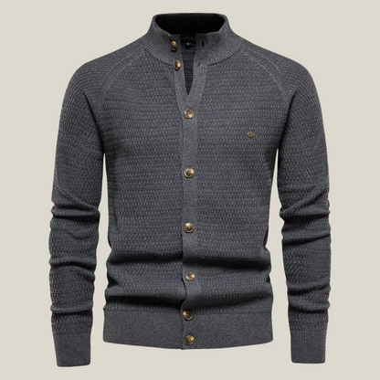 Arklen Textured Sweater Knit Button-Up