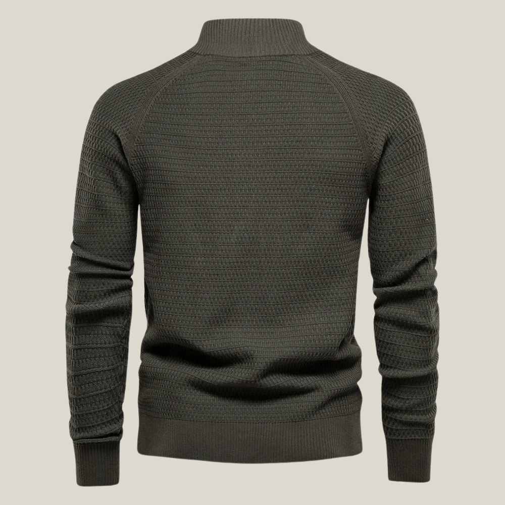 Arklen Textured Sweater Knit Button-Up