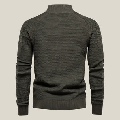 Arklen Textured Sweater Knit Button-Up