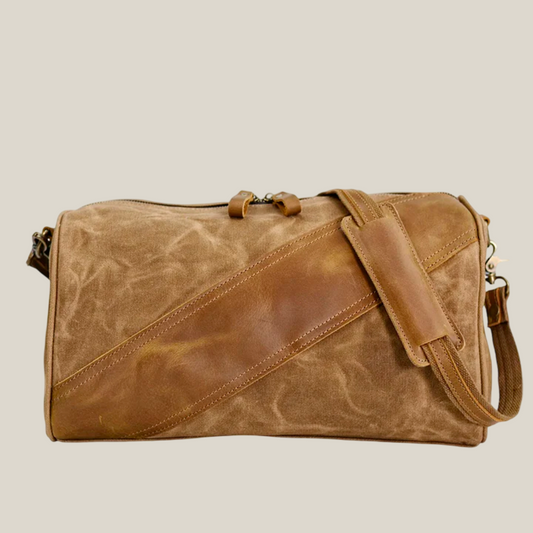Arklen Pathfinder Duffel – Waxed Canvas & Leather Travel Bag