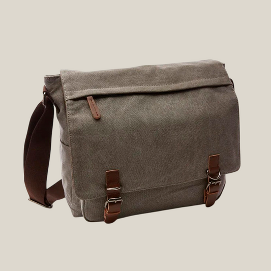 Arklen Explorer Messenger – Waxed Canvas & Leather Shoulder Bag