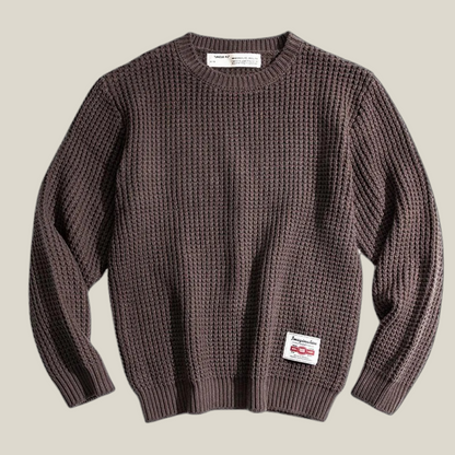 Arklen Waffle Knit Crewneck Sweater