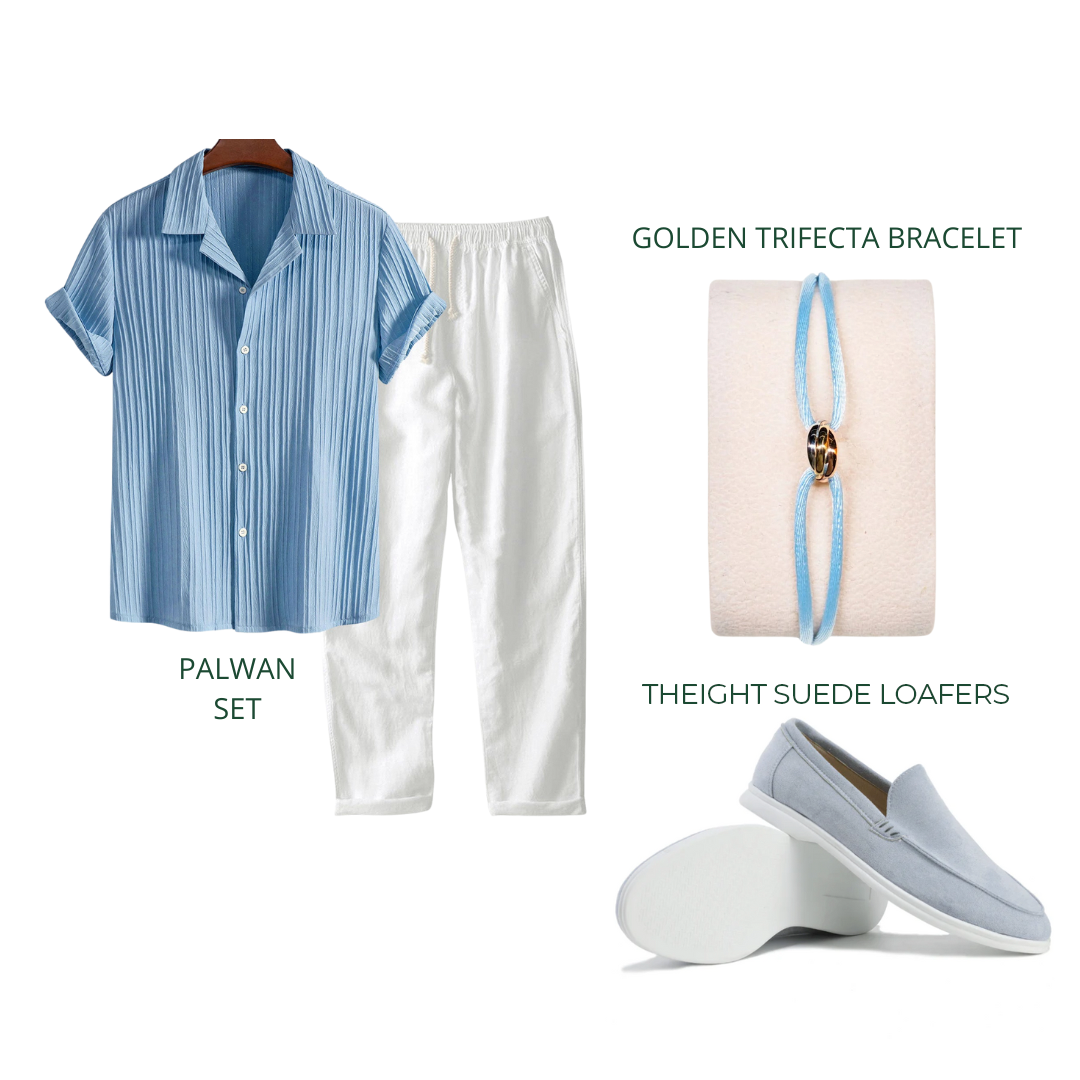 Light Blue - Arklen 4 Piece Set