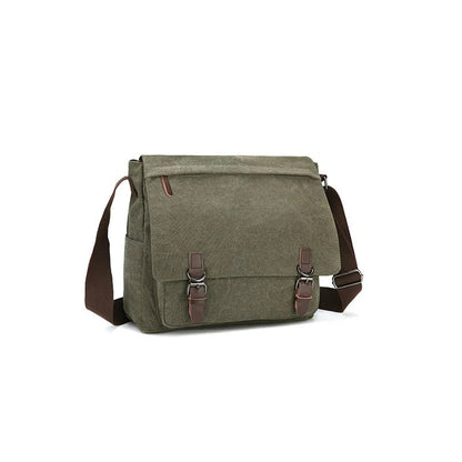 Arklen Explorer Messenger – Waxed Canvas & Leather Shoulder Bag