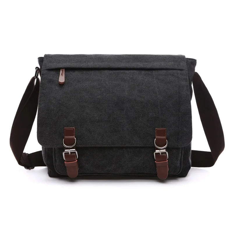 Arklen Explorer Messenger – Waxed Canvas & Leather Shoulder Bag