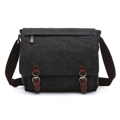 Arklen Explorer Messenger – Waxed Canvas & Leather Shoulder Bag