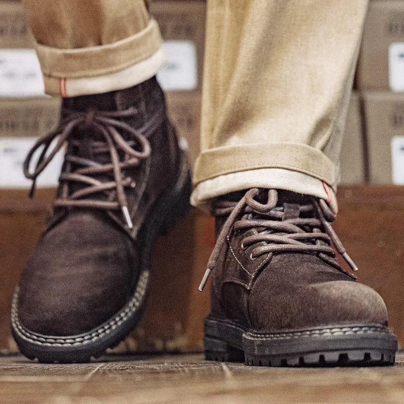 Arklen Combat Suede Leather Boots