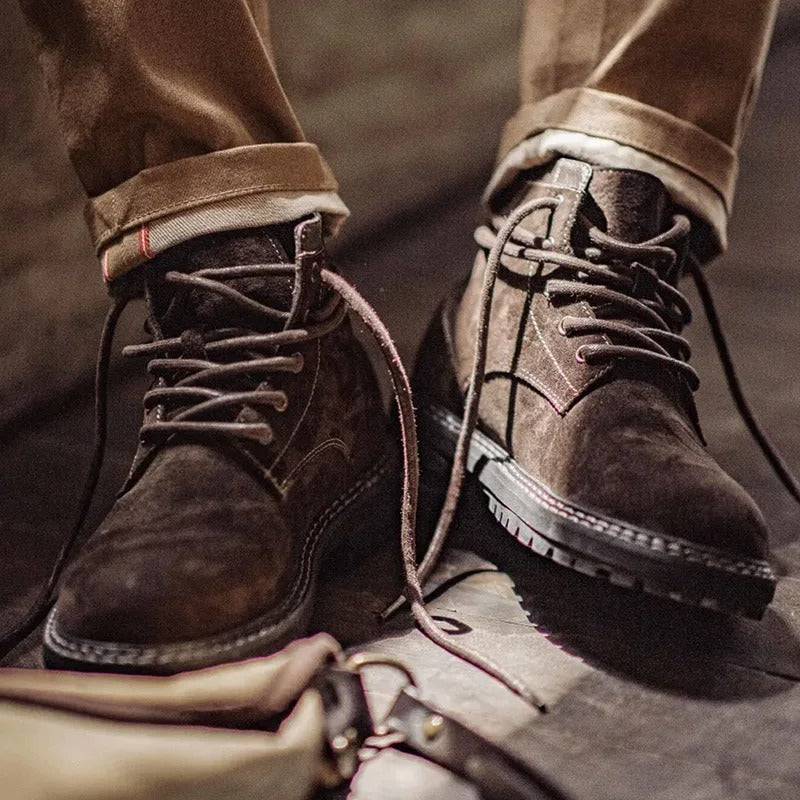 Arklen Combat Suede Leather Boots