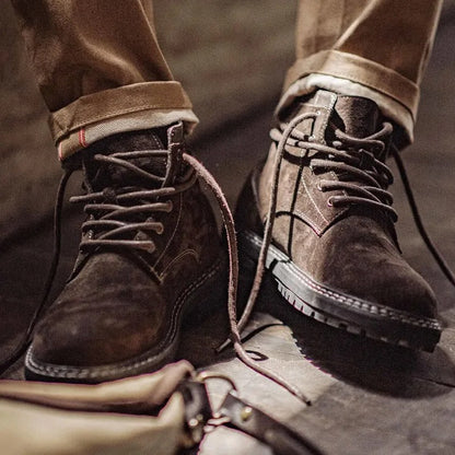 Arklen Combat Suede Leather Boots
