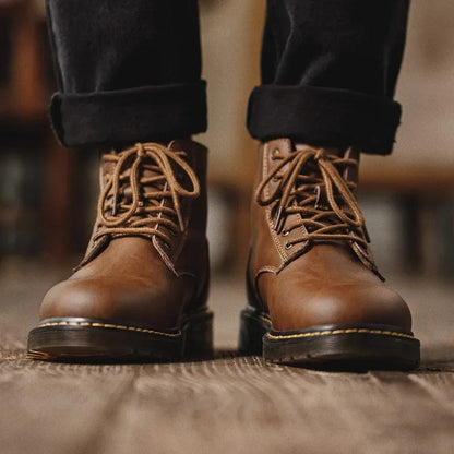 Arklen Combat Leather Boots - The Hero