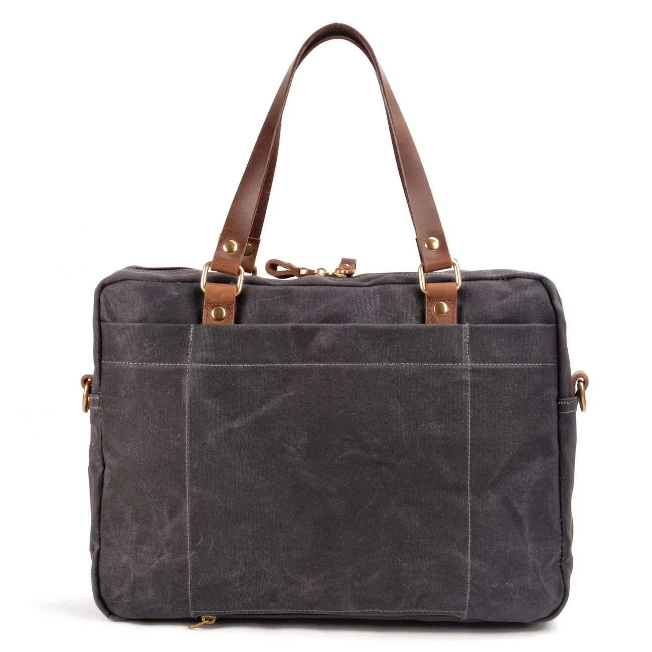 Arklen Expedition Briefcase – Waxed Canvas & Leather Laptop Bag