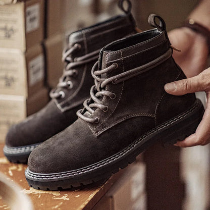 Arklen Combat Suede Leather Boots