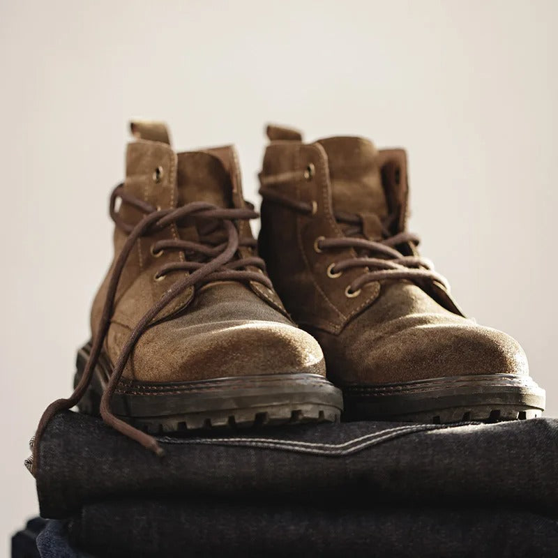 Arklen Combat Suede Leather Boots