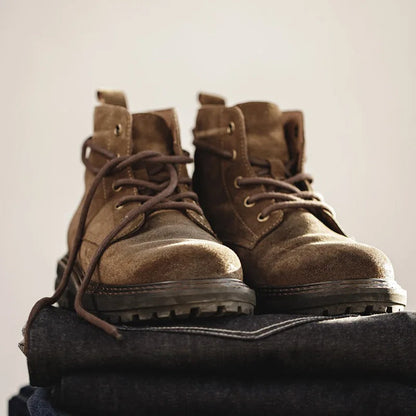 Arklen Combat Suede Leather Boots