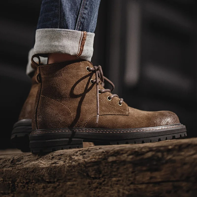 Arklen Combat Suede Leather Boots