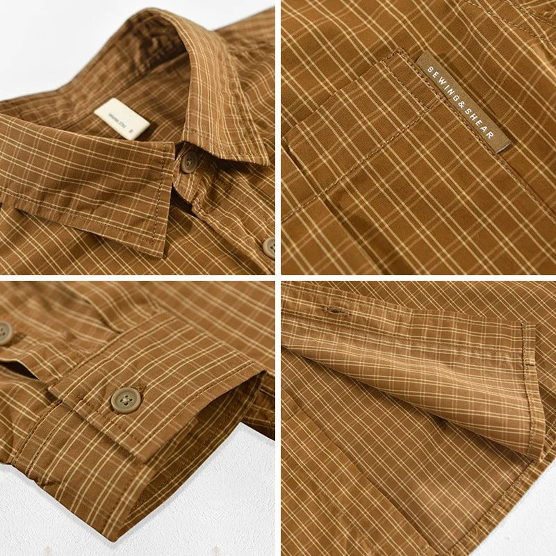 Arklen Vintage Utility Work Flannel Shirt