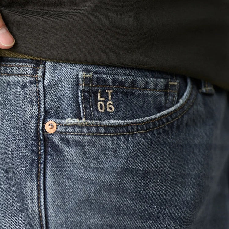 100% Cotton Arklen Classic Straight-Leg Denim Jeans Pants