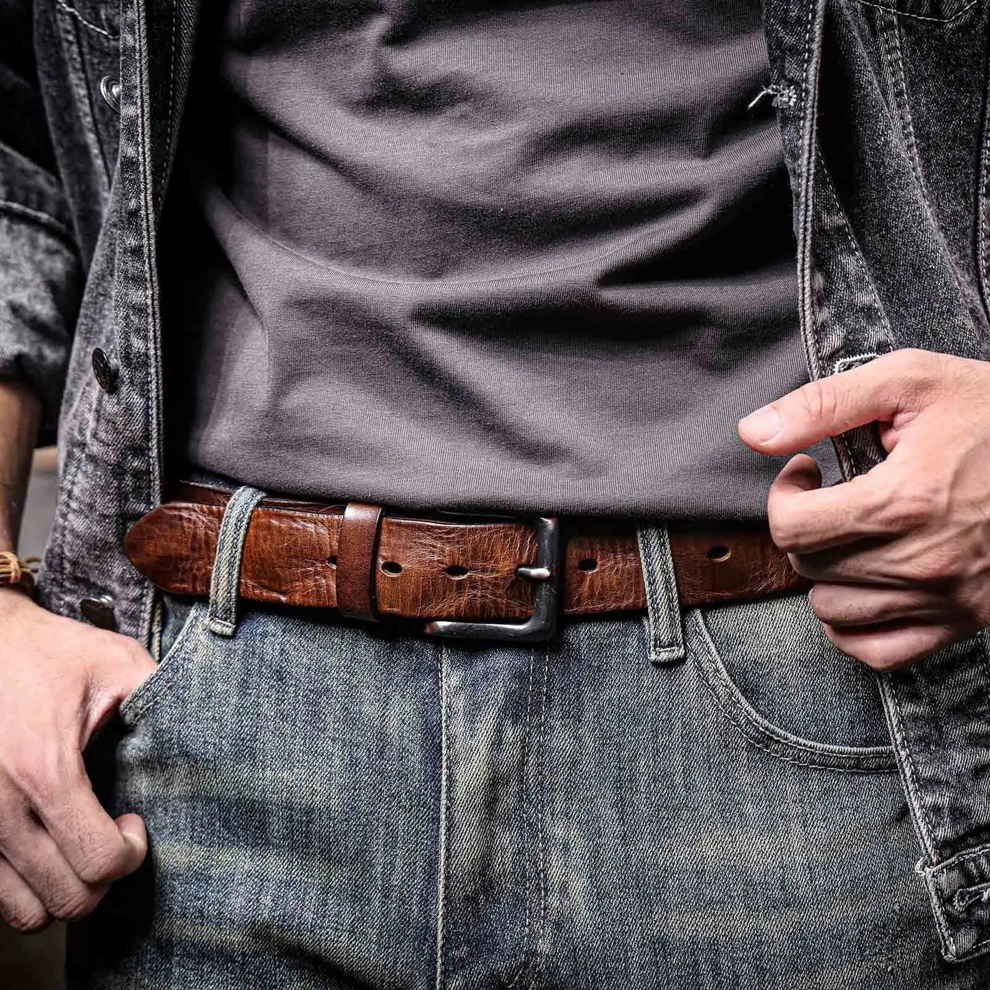 Redwood Leather Belt - Arklen