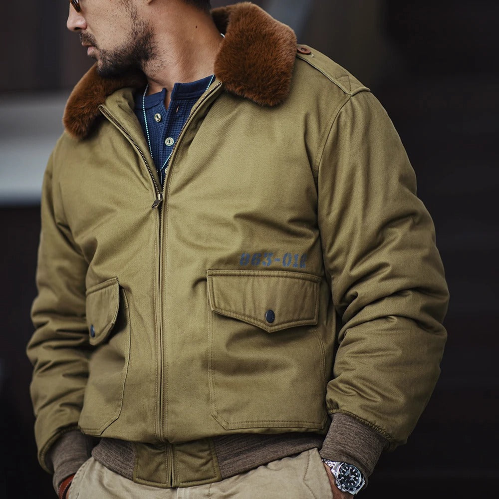 Arklen Military Bomber Jacket – Heavy-Duty Flight Coat
