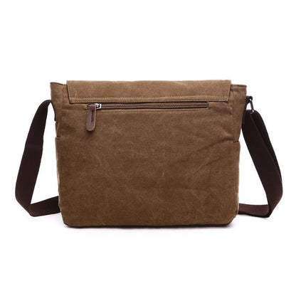 Arklen Explorer Messenger – Waxed Canvas & Leather Shoulder Bag