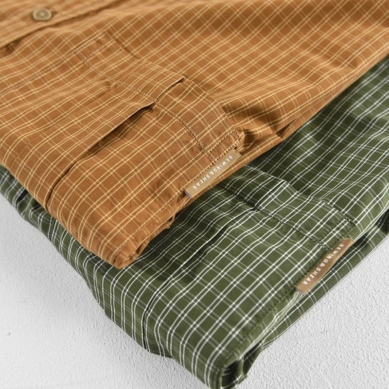 Arklen Vintage Utility Work Flannel Shirt