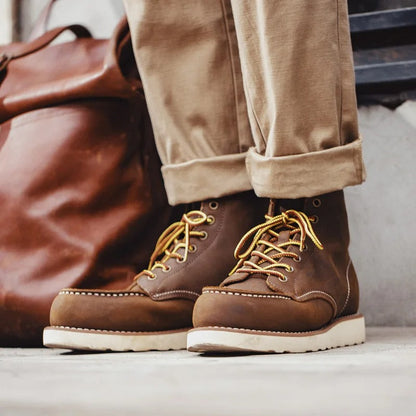 Arklen Moc Toe Leather Boots – The Diplomat