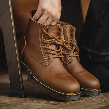 Arklen Combat Leather Boots - The Hero