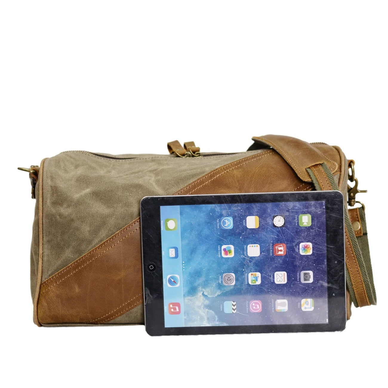 Arklen Pathfinder Duffel – Waxed Canvas & Leather Travel Bag