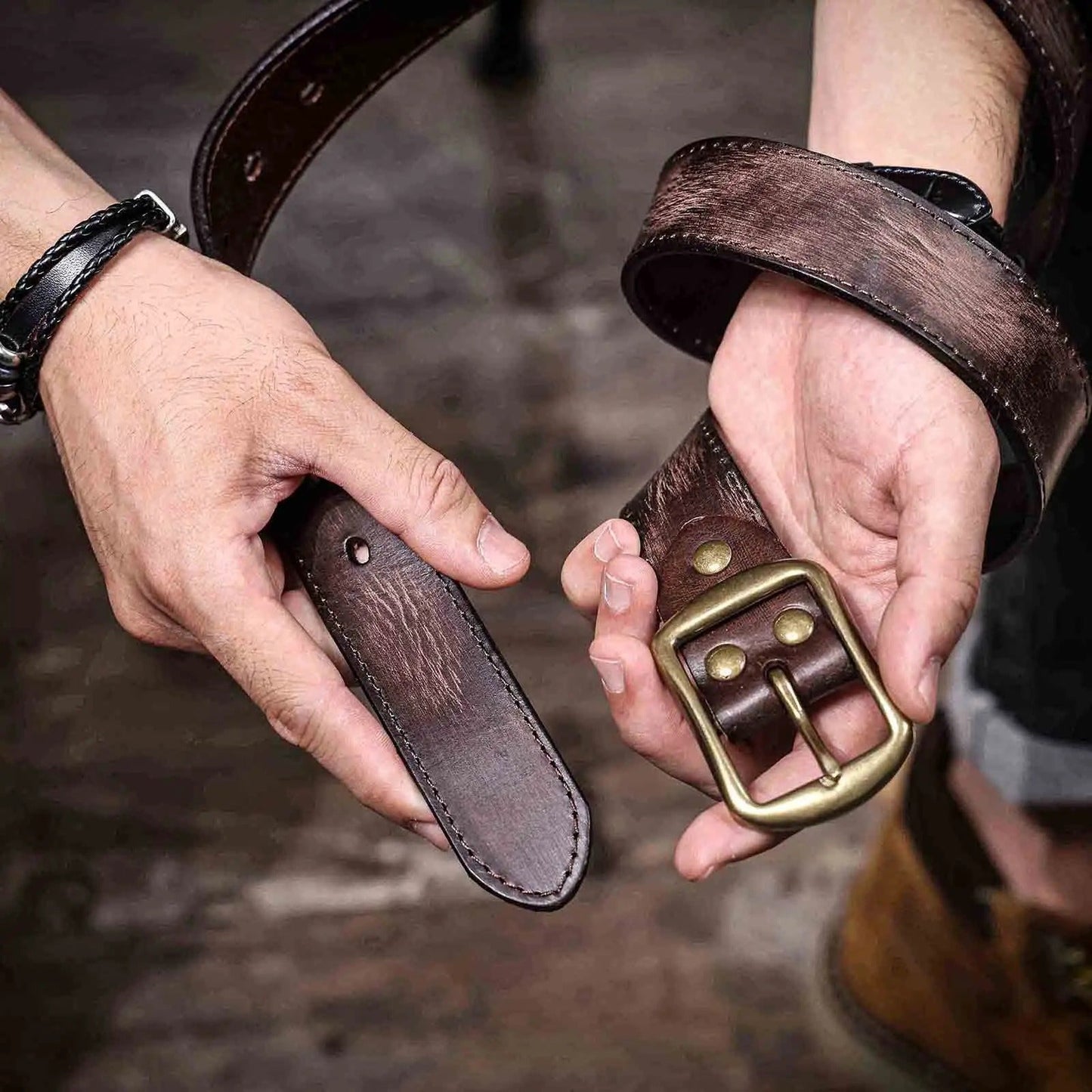 Timber Leather Belt - Arklen