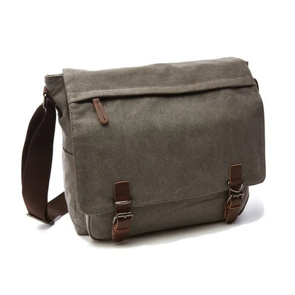 Arklen Explorer Messenger – Waxed Canvas & Leather Shoulder Bag