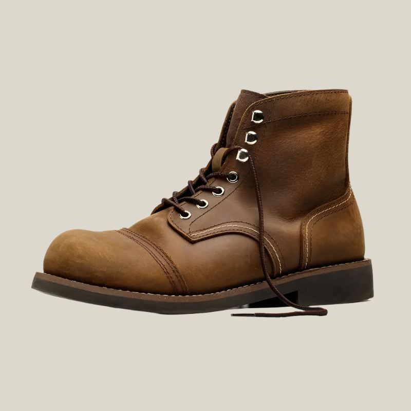 Ironhide Leather Cap Toe Boots - Arklen
