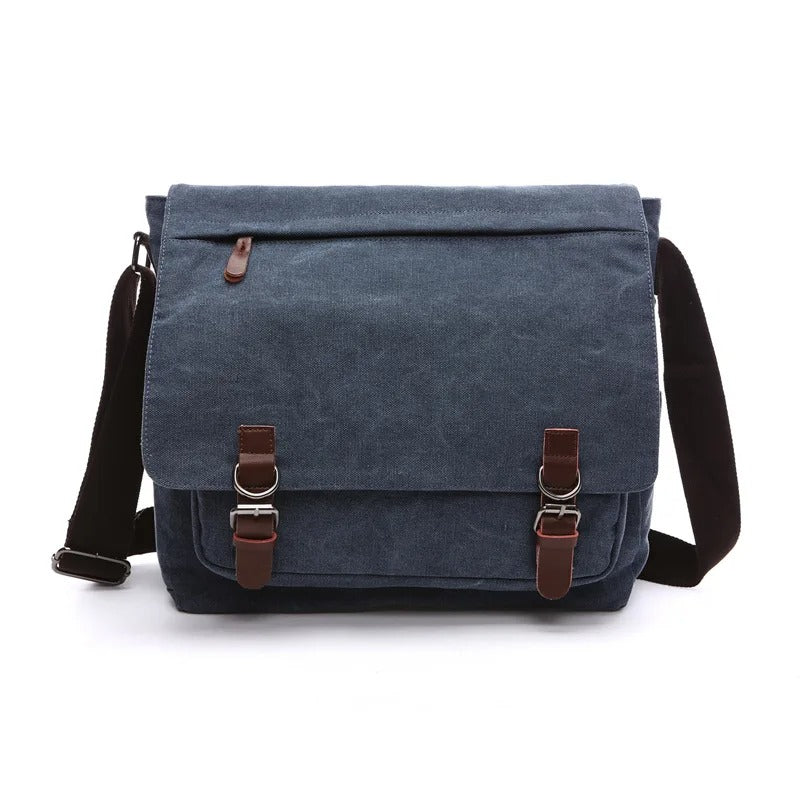 Arklen Explorer Messenger – Waxed Canvas & Leather Shoulder Bag