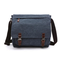 Navy Blue & Walnut Brown